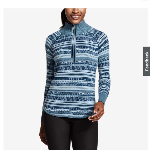Eddie‎ Bauer Women's Engage 1/4-Zip Sweater - Picture 1 of 6